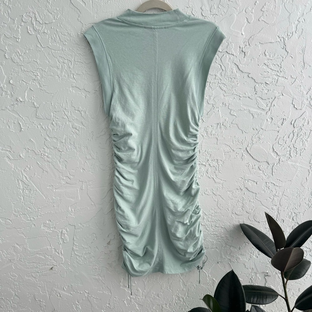 Alexander Wang T Light Green Ruche Drawstring Sides Dress, size Large - Picture 8 of 14